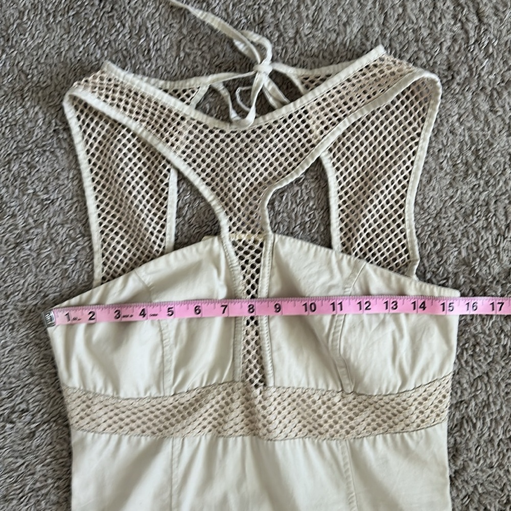 RINASCIMENTO MADE IN ITALY Elegant Cream Mini Dress - Picture 5 of 7